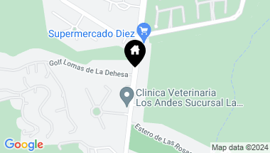 Map of Avenida Golf Lomas de la Dehesa La Dehesa 162646, Santiago RM