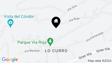 Map of Vía Roja Lo Curro 160552, Santiago RM