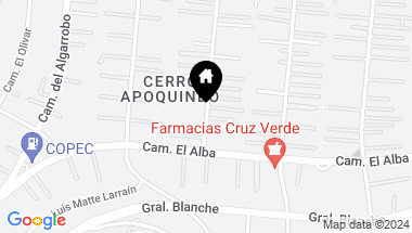 Map of Avenida Piedra Roja Los Dominicos 162992, Las Condes RM