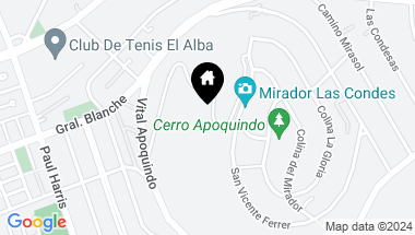 Map of Colina del Mirador 163039, Las Condes RM