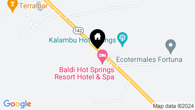 Map of Next to Baldi Hot Springs in front of Royal Corin 5 star Hotel , Fortuna, Alajuela, San Carlos, 21007