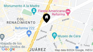 Map of Reforma 150 Juárez Cuauhtemoc, Mexico City, 06600