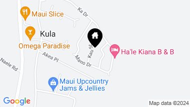 Map of 35 Kau St, Kula HI, 96790