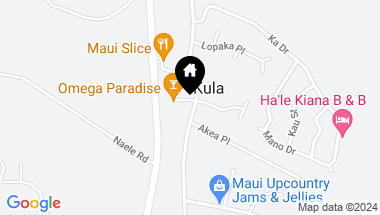 Map of 11 Waokele Pl, Kula HI, 96790