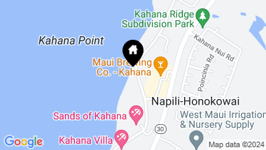 Map of 4401 Lower Honoapiilani Rd Unit: A702, Lahaina HI, 96761
