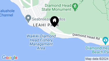 Map of 3210 Diamond Head Road 4, Honolulu HI, 96815