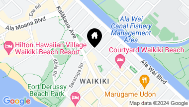 Map of 383 Kalaimoku Street 3506, Honolulu HI, 96815