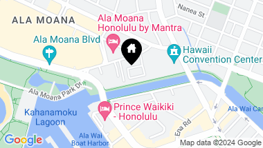 Map of 1909 Kahakai Drive, Honolulu HI, 96814