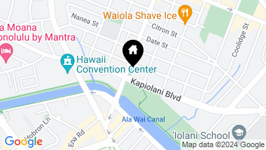 Map of 2016 Kapiolani Boulevard, Honolulu HI, 96826