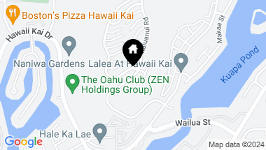 Map of 806 Kaahue Street, Honolulu HI, 96825