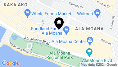 Map of 88 Piikoi Street 1, Honolulu HI, 96814