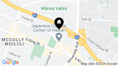 Map of 2436 Coyne Street, Honolulu HI, 96826