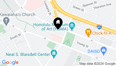 Map of 846 S Hotel Street 200, Honolulu HI, 96813