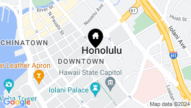 Map of 1199 Bishop Street Penthouse, Honolulu HI, 96813