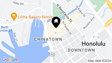 Map of 110 N King Street, Honolulu HI, 96817