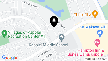 Map of 91-1019 Opuku Street, Kapolei HI, 96707
