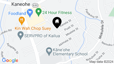Map of 45-332 Koa Kahiko Street, Kaneohe HI, 96744