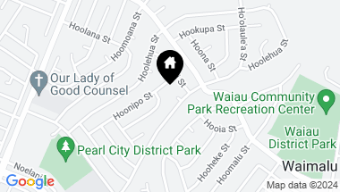 Map of 709 Hualau Place, Pearl City HI, 96782