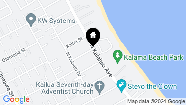 Map of 333 N Kalaheo Avenue, Kailua HI, 96734