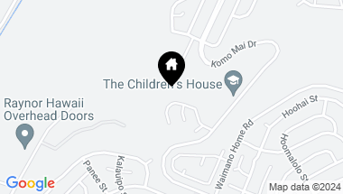 Map of 1845A Lanikeha Place, Pearl City HI, 96782