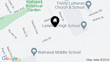 Map of 164 Makaweo Avenue, Wahiawa HI, 96786