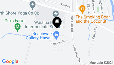 Map of 67-568 Kahui Street, Waialua HI, 96791