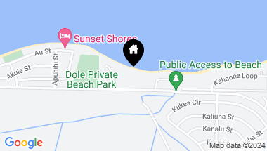 Map of 67-419 Beach Road, Waialua HI, 96791