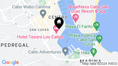 Map of Huge Deck Tesoro Hotel, PENTHOUSE 360, Cabo San Lucas