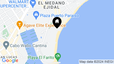 Map of 6 Hacienda Beach Club, Beachfront Villa, Cabo San Lucas