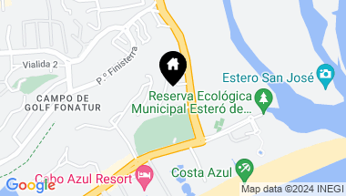 Map of 1 Mz 11 Antonio Mijares, Punta Estero Hotel and Plaza L, San Jose del Cabo