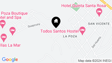 Map of La Poza, Casa Paramo, Pacific