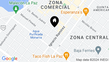 Map of 443 Benito Juarez, Casa Juarez B&B, La Paz