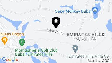 Map of Sector E Emirates Hills, Dubai
