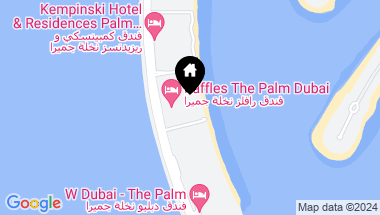 Map of Raffles The Palm Palm Jumeirah, Dubai