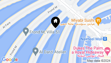 Map of Frond M Palm Jumeirah, Dubai