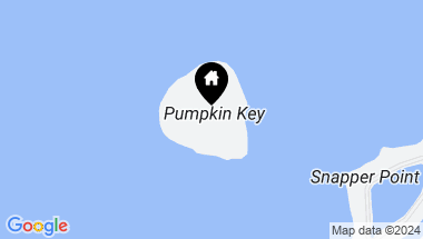 Map of Pumpkin Key - Private Island, Key Largo FL, 33037
