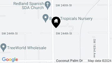 Map of 24345 SW 187th Ave, Homestead FL, 33031