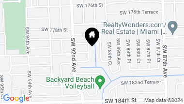 Map of 18001 SW 91st Ave, Palmetto Bay FL, 33157