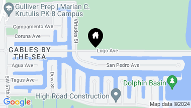 Map of 1130 Lugo Ave, Coral Gables FL, 33156