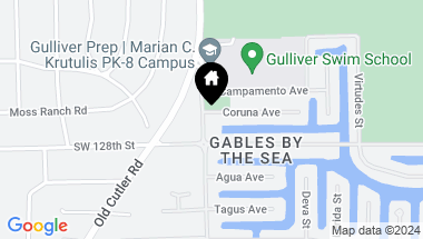 Map of 12755 SW 57th Ave, Coral Gables FL, 33156