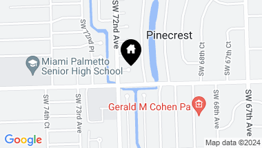 Map of 7100 SW 119th St, Pinecrest FL, 33156