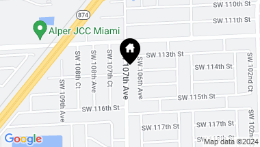 Map of 11403 SW 107th Ave, Miami FL, 33176