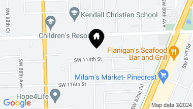 Map of 8383 SW 114 Street, Miami FL, 33156