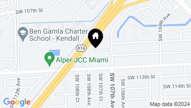 Map of 10764 SW 110th Ter, Miami FL, 33176