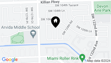 Map of 10804 SW 124th Pl, Miami FL, 33186