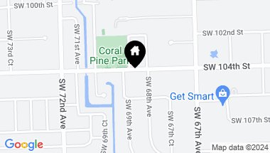 Map of 6830 SW 104th St, Pinecrest FL, 33156