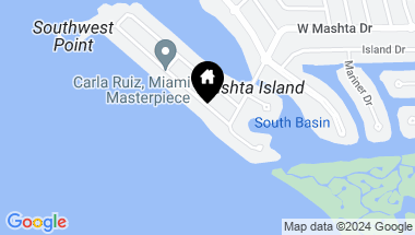 Map of 520 S MASHTA DR, Key Biscayne FL, 33149