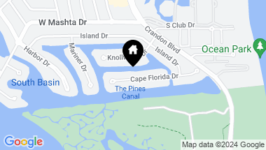 Map of 161 Cape Florida Dr, Key Biscayne FL, 33149