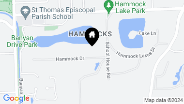 Map of 5275 Hammock Dr, Coral Gables FL, 33156
