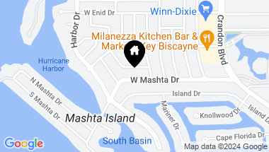 Map of 285 W Mashta Dr, Key Biscayne FL, 33149